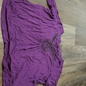 Purple beaded blouse